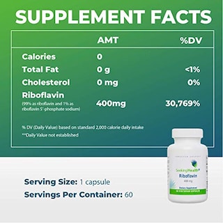 Foto 7 | Foto 7 | Suplemento Seeking Health Riboflavina 400 Mg 60 Cápsulas - Venta Internacional.