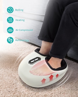 Foto 2 | Foto 2 | Masajeador De Pies Nekteck Shiatsu Con Calor Y Compresión De Aire, Color Beige - Venta Internacional.