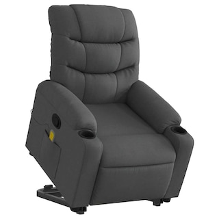 Foto 4 | Foto 4 | Sillón Reclinable Power Lift Vidaxl Para Personas Mayores Color Gris Oscuro - Venta Internacional.