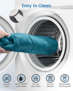 Foto 7 | Foto 7 | Almohadilla Térmica Renpho King Size Para Aliviar El Dolor De Espalda, Color Azul - Venta Internacional.