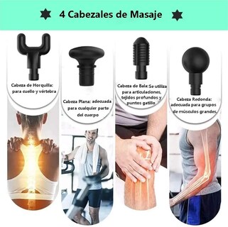 Foto 2 | Foto 2 | Mini Masajeador Portátil 2200 Mah color Negro