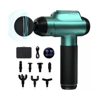 Foto 2 | Foto 2 | Pistola Masajeadora BELUG 99 Velocidades Pantalla Lcd+8 Accesorios color Verde