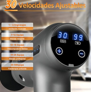 Foto 3 | Foto 3 | Xtellar Pistola De Masaje Muscular Premium: Más Flexibilidad Y Recuperación Con 10 Cabezales Y 30 Velocidades
