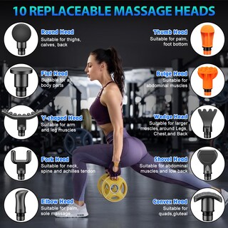 Foto 5 | Foto 5 | Pistola De Masaje Toloco Deep Tissue Para Atletas Con 10 Cabezales Plateada - Venta Internacional.