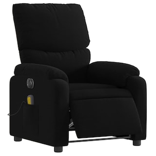Foto 4 | Foto 4 | Sillón Reclinable Eléctrico De Masaje Vidaxl De Tela Negra - Venta Internacional.