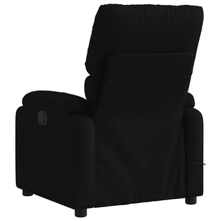 Foto 6 | Foto 6 | Sillón Reclinable Eléctrico De Masaje Vidaxl De Tela Negra - Venta Internacional.
