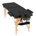 Cama de Masaje Plegable Onof Milan-04 Cuadrada con Accesorios color Negro