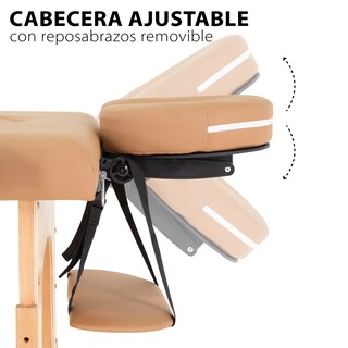 Foto 3 | Foto 3 | Cama de Masaje Plegable Onof Milan-04 Cuadrada con Accesorios color Café