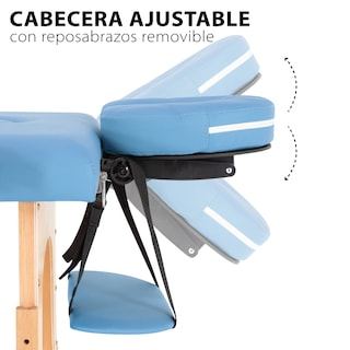 Foto 3 | Foto 3 | Cama de Masaje Plegable Onof Milan-04 Cuadrada con Accesorios color Azul