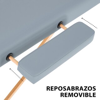 Foto 4 | Foto 4 | Cama de Masaje Plegable Onof Milan-04 Cuadrada con Accesorios color Gris