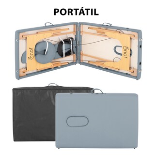 Foto 5 | Foto 5 | Cama de Masaje Plegable Onof Milan-04 Cuadrada con Accesorios color Gris