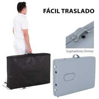 Foto 6 | Foto 6 | Cama de Masaje Plegable Onof Milan-04 Cuadrada con Accesorios color Gris