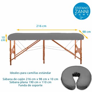 Foto 3 | Foto 3 | Set De 10 Sábanas De Cajón Reutilizable Para Cama De Masaje Gris