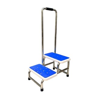 Foto 4 | Foto 4 | Escalera Banco Resistente De Dos Peldaños Con Barandal