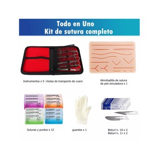 Foto 2 | Foto 2 | Kit de Práctica de Suturas Modelos Anatómicos Rojo