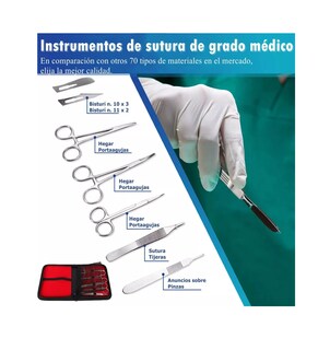 Foto 3 | Foto 3 | Kit de Práctica de Suturas Modelos Anatómicos Rojo