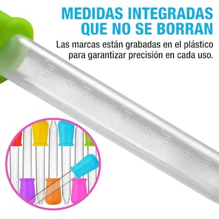 Foto 5 | Foto 5 | Set de 6 Pipetas Cuentagotas de Silicona para Niños