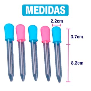 Foto 8 | Foto 8 | Set de 5 Pipetas Cuentagotas de Silicona para Niños