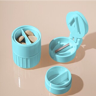 Foto 2 | Foto 2 | Triturador con Cortador Azul para Pastillas y Vitaminas