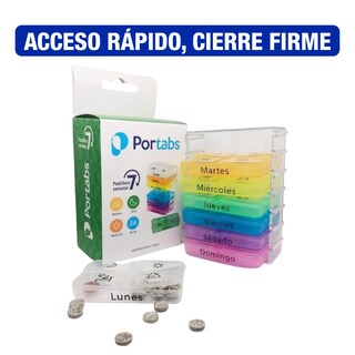 Foto 6 | Foto 6 | Pastillero Semanal Portátil 4 Tomas Diarias en Español