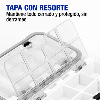 Foto 4 | Foto 4 | Pastillero Organizador Impermeable color Gris Con 16 Compartimentos