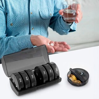 Foto 2 | Foto 2 | Pastillero Organizador Semanal 7 Días 2 Tomas Día Y Noche