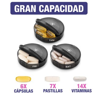 Foto 6 | Foto 6 | Pastillero Organizador Semanal 7 Días 2 Tomas Día Y Noche