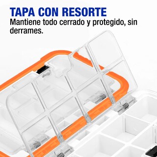 Foto 4 | Foto 4 | Pastillero Organizador Impermeable Naranja con 16 Compartimentos