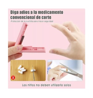 Foto 4 | Foto 4 | Pastilleros con Cortador de Pastillas Rosa 2 Piezas