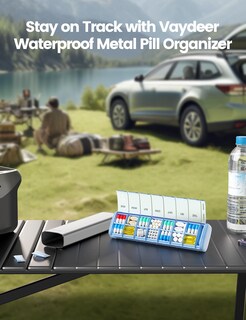 Foto 5 | Foto 5 | Pill Organizer Vaydeer, Bolsa De Viaje De Metal Para 7 Días A La Semana - Venta Internacional.