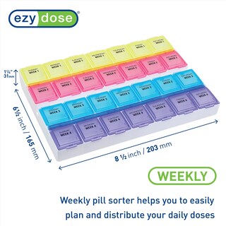 Foto 2 | Foto 2 | Planificador De Píldoras Ezy Dose, Organizador Mensual De 28 Días Para Medtime - Venta Internacional.