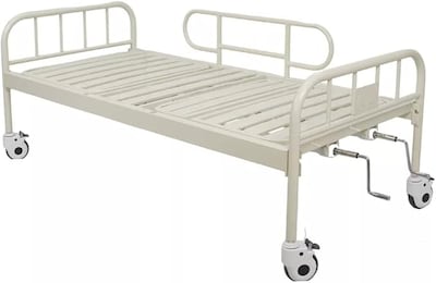 Foto 3 | Foto 3 | Cama Hospitalaria Manual 2 Manivelas | Acero Inoxidable, Barandales Abatibles, Ruedas Con Freno | Soporta Hasta 130 Kg