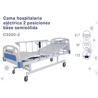 Foto 3 | Foto 3 | Cama Hospitalaria Handy Eléctrica 2 Posiciones Base Rejilla