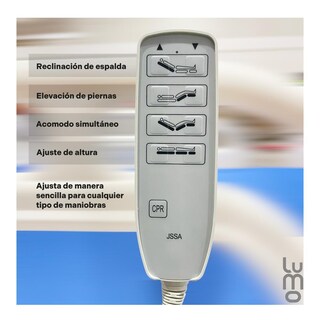 Foto 3 | Foto 3 | Cama Hospitalaria Eléctrica 4 Posiciones Altura Ajustable