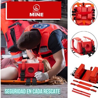 Foto 6 | Foto 6 | Inmovilizador Craneal SC-PA2 Rojo Impermeable para Camilla