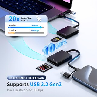 Foto 2 | Foto 2 | Lector De Tarjetas Cfexpress Tipo A Jjc Usb 3.2 Gen 2 10 Gbps - Venta Internacional.