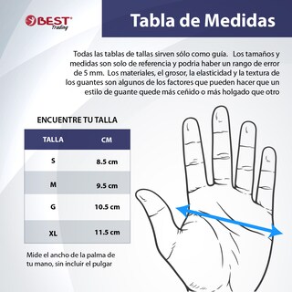 Foto 7 | Foto 7 | Best Trading 100 Guantes De Nitrilo Color Negro: Libres De Látex, Ajuste Perfecto Sin Polvo, Tecnología Touchscreen