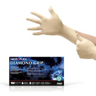 Foto 1 | Foto 1 | Guantes Desechables De Látex Ansell Microflex Diamond Grip Xl - Venta Internacional.