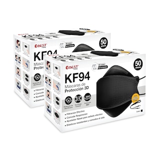 Foto 1 | Foto 1 | Cubrebocas KF94 Tapabocas Mascarilla con Tecnología de Corea 100 Piezas