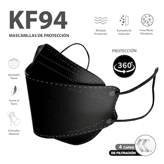 Foto 3 | Foto 3 | Cubrebocas KF94 Tapabocas Mascarilla con Tecnología de Corea 100 Piezas