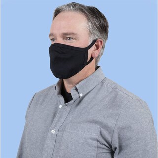 Foto 4 | Foto 4 | Mascarilla Facial Gildan, Reutilizable Para Uso Diario, 2 Capas De Algodón, Color Negro, Paquete De 24 - Venta Internacional.