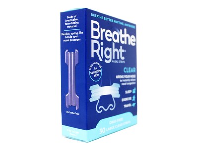 Foto 3 | Foto 3 | Tiras Nasales Breathe Right, Transparentes, Grandes, Para Piel Sensible (120 Tiras) - Venta Internacional.