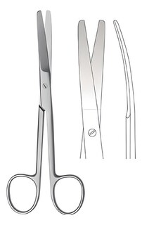 Foto 2 | Foto 2 | Tijera De Mayo 14cm Curva Instrumental Médico Guttek