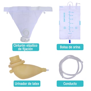 Foto 5 | Foto 5 | Recolector de Orina para Hombre Bolsa Recolectora de Látex