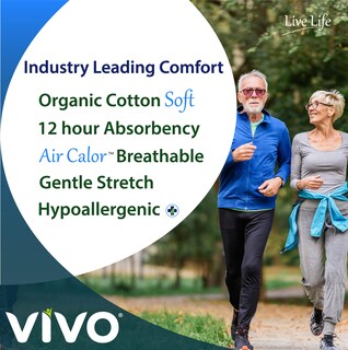 Foto 2 | Foto 2 | Ropa Interior Para Pullup Para Incontinencia Vivo, Algodón Orgánico, Tamaño Grande, 44 Quilates - Venta Internacional.