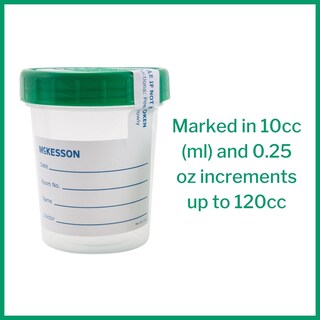 Foto 6 | Foto 6 | Vasos Para Muestras De Orina Y Orina Mckesson Con Tapas, 120 Ml, 100 Unidades - Venta Internacional.