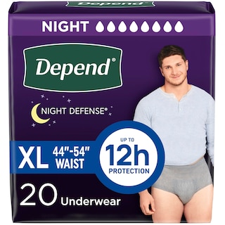 Foto 1 | Foto 1 | Ropa Interior Para Adultos Para Incontinencia Depend Night Defense Para Hombre Xl 20u - Venta Internacional.
