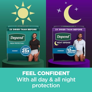 Foto 5 | Foto 5 | Ropa Interior Para Adultos Para Incontinencia Depend Night Defense Para Hombre L 56u - Venta Internacional.