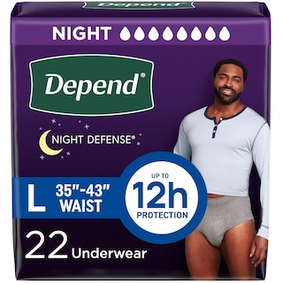 Foto 1 | Foto 1 | Ropa Interior Para Adultos Para Incontinencia Depend Night Defense Para Hombre L 22u - Venta Internacional.
