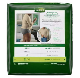 Foto 3 | Foto 3 | Ropa Interior Para Incontinencia Depend Fitflex Max Para Hombre Xl 15 Unidades - Venta Internacional.